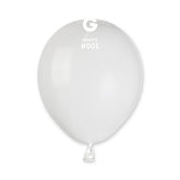 Globo 5" A50 Blanco "White 001" 100uds